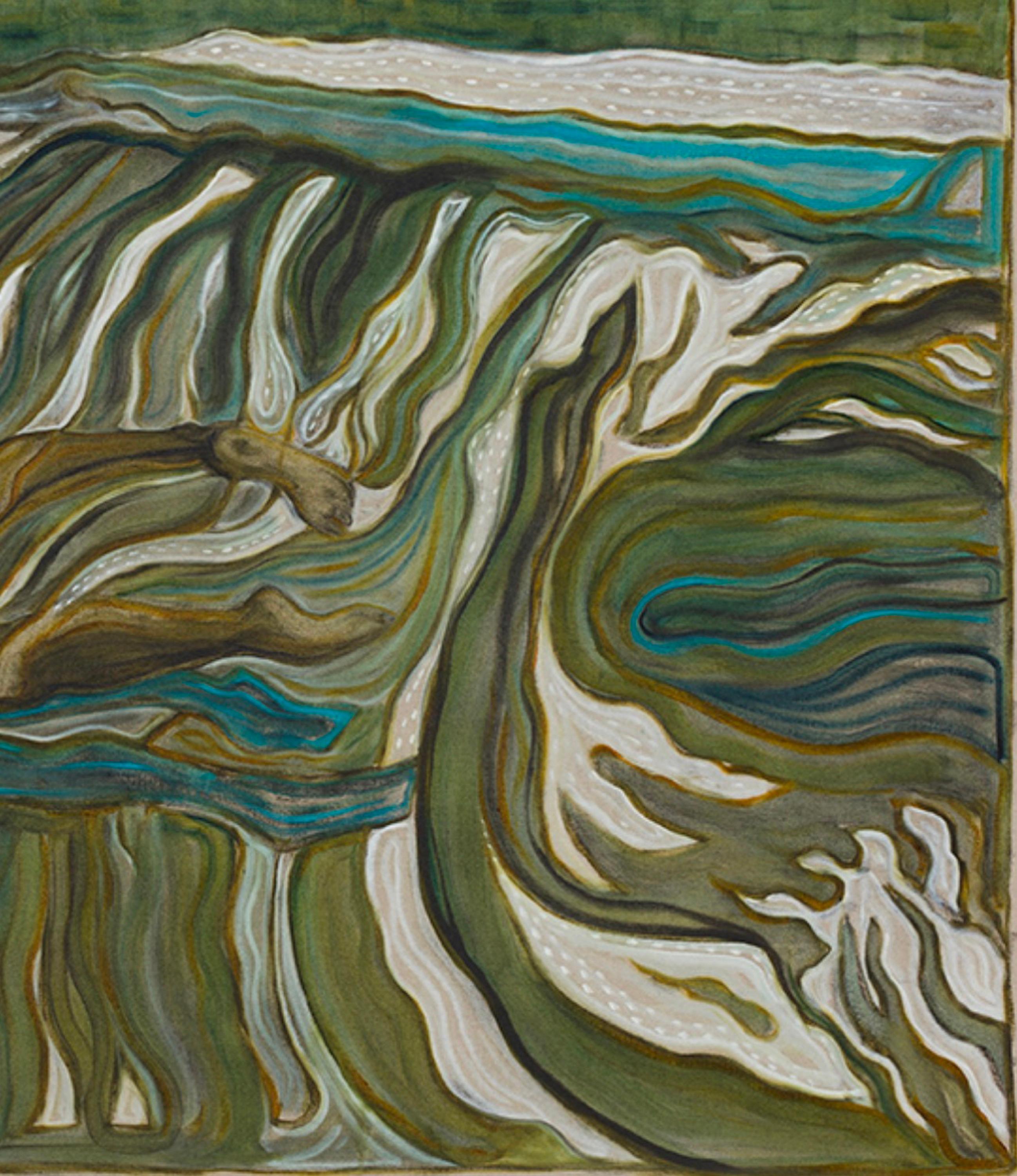 Julie Swimming II - Print by Billy Childish