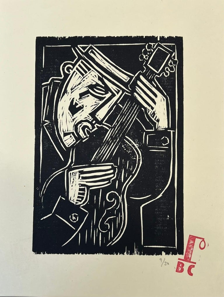 Billy Childish - Man With Guitar By Billy Childish For Sale at 1stDibs