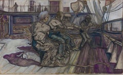 Men Hoisting a Sale By Billy Childish