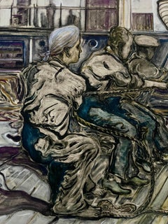 Männer hissen Segel