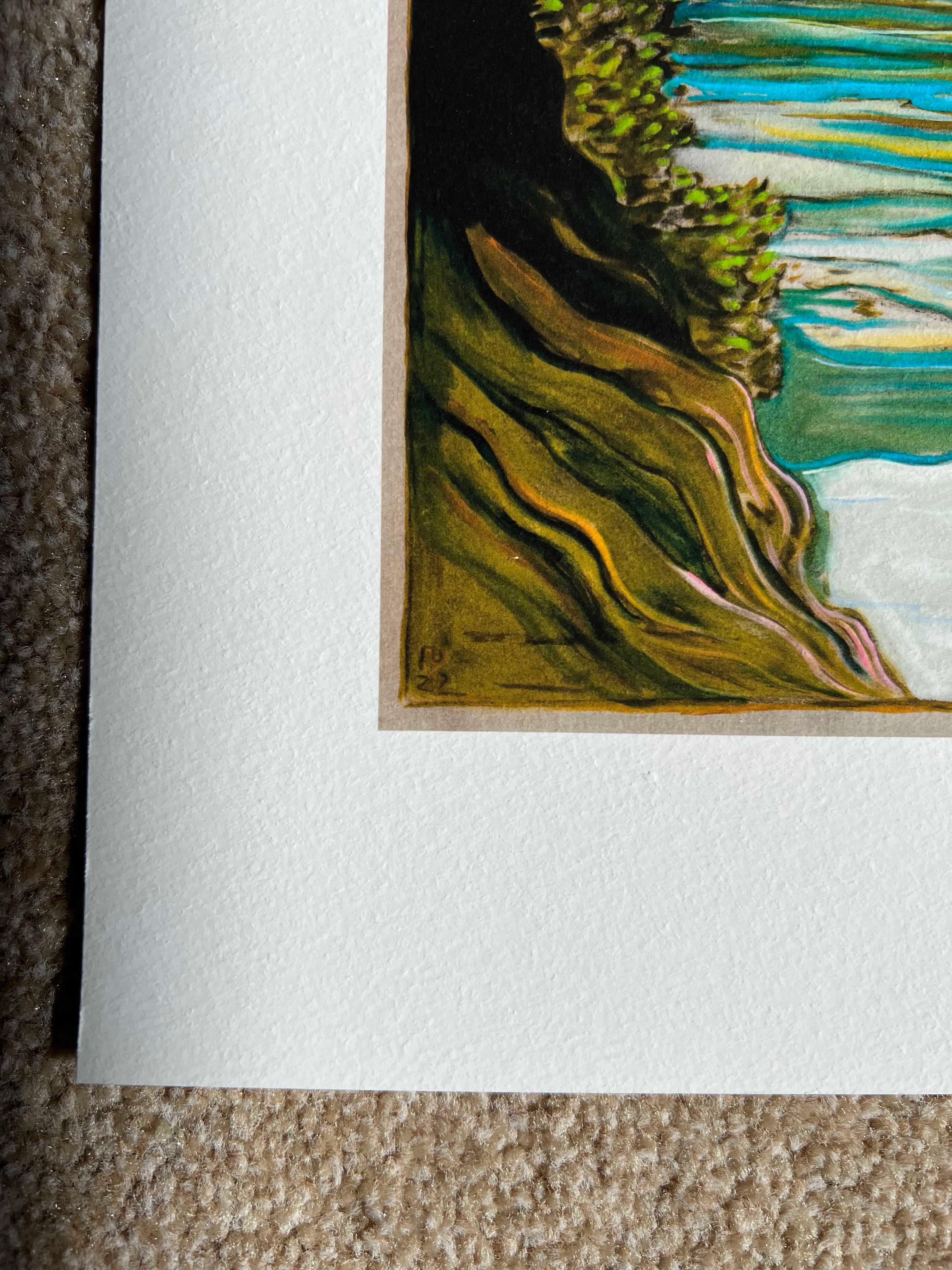 Pescadores de Salish - Print Contemporáneo de Billy Childish