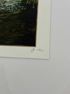 Swimmer and Waterfall - Archival Print, Signed Edition of 200
