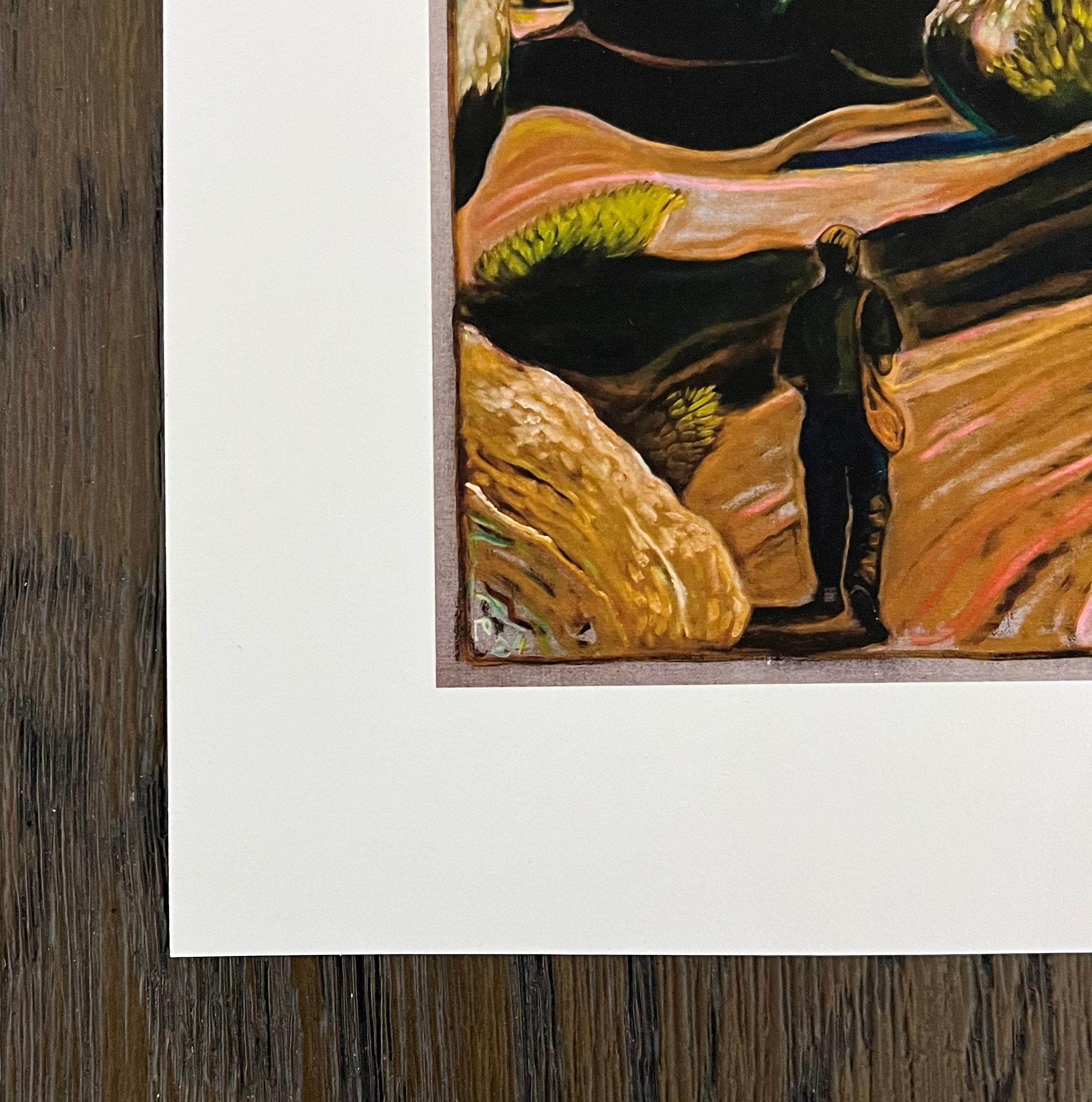 La creazione - Figurative Print Nero di Billy Childish
