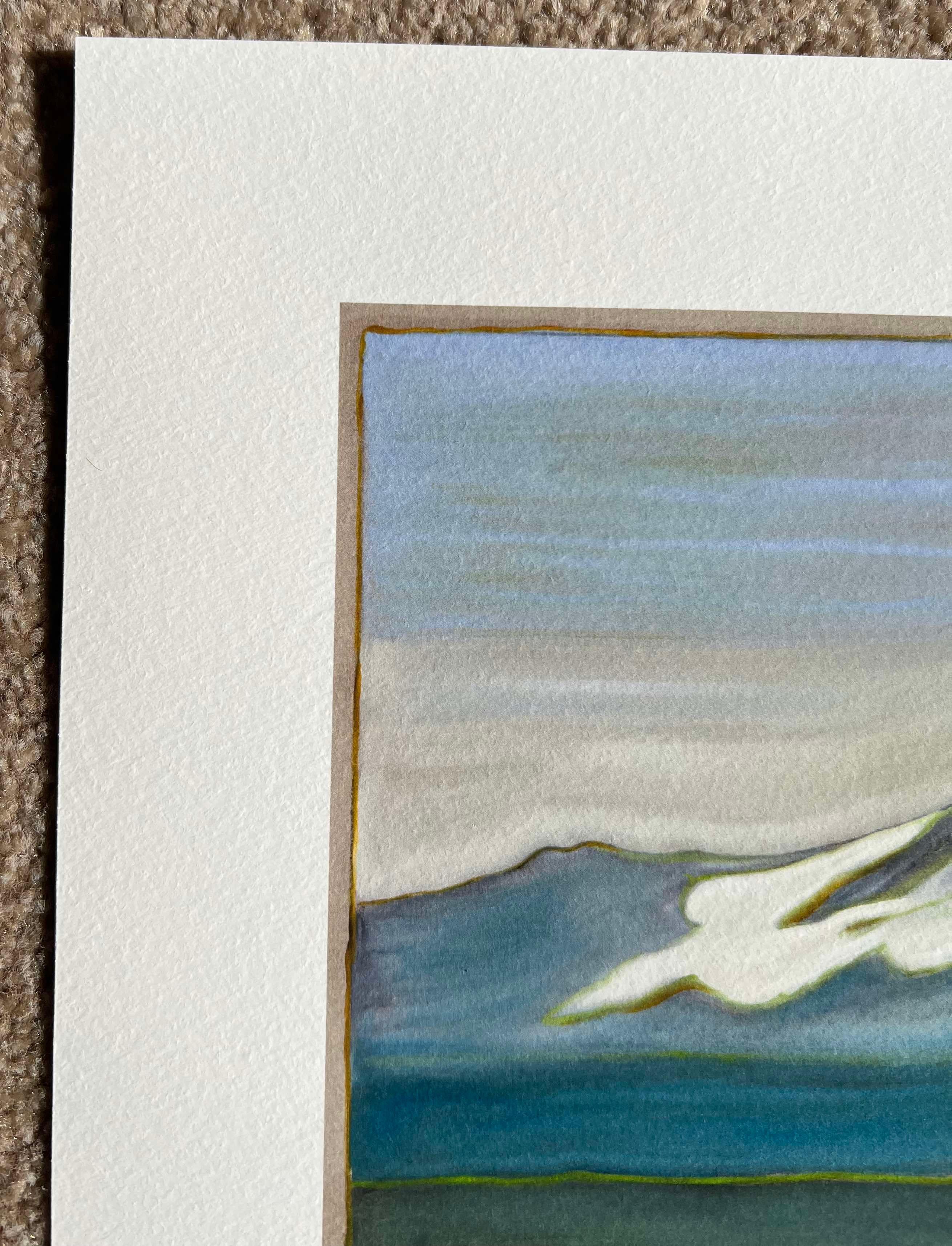 La Montaña que es Dios - Landscape Print Gris de Billy Childish