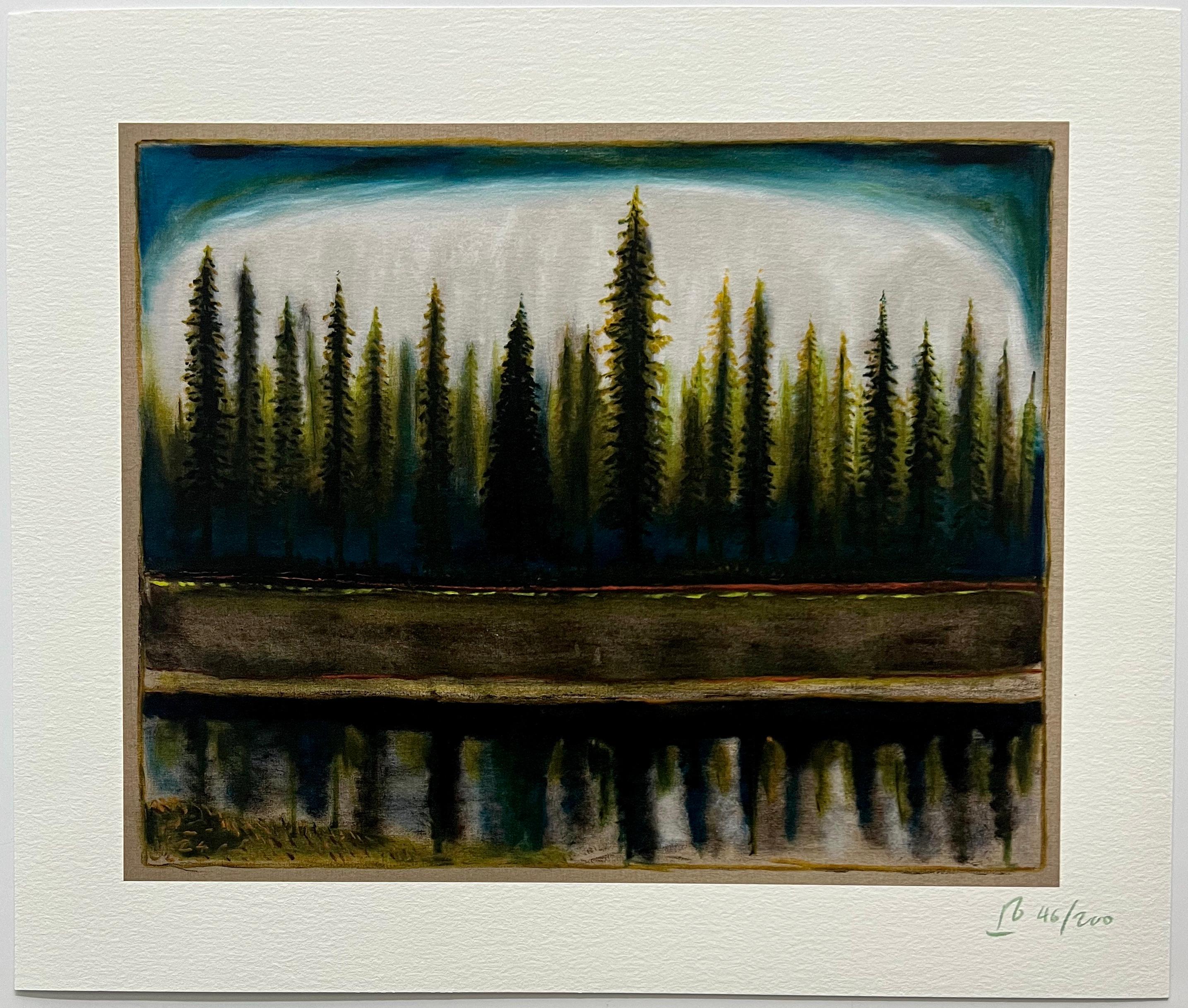« Trees North » – Tirage pigmentaire d'archive, art contemporain, édition signée
