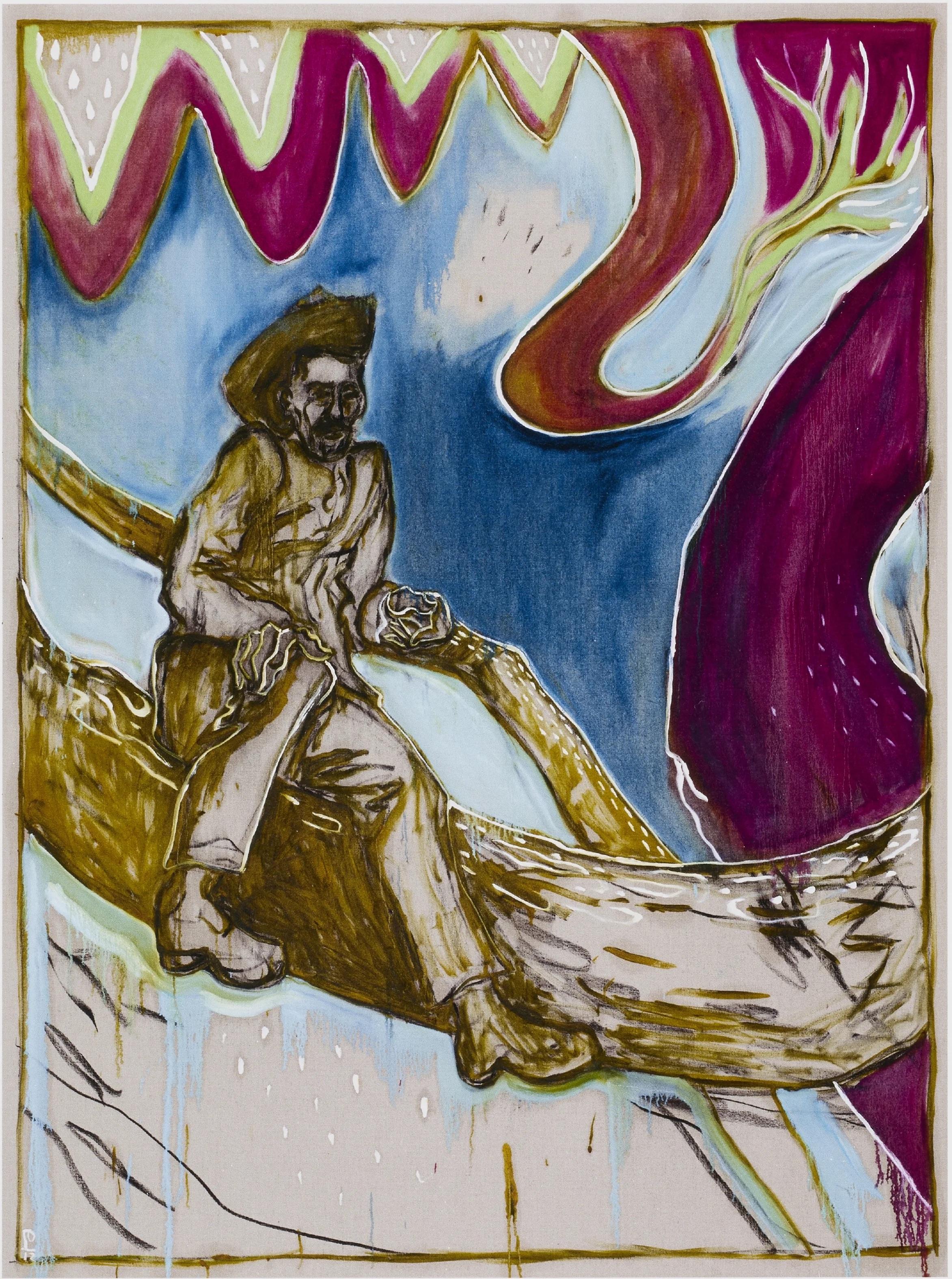 Billy Childish Figurative Print - Untitled 14