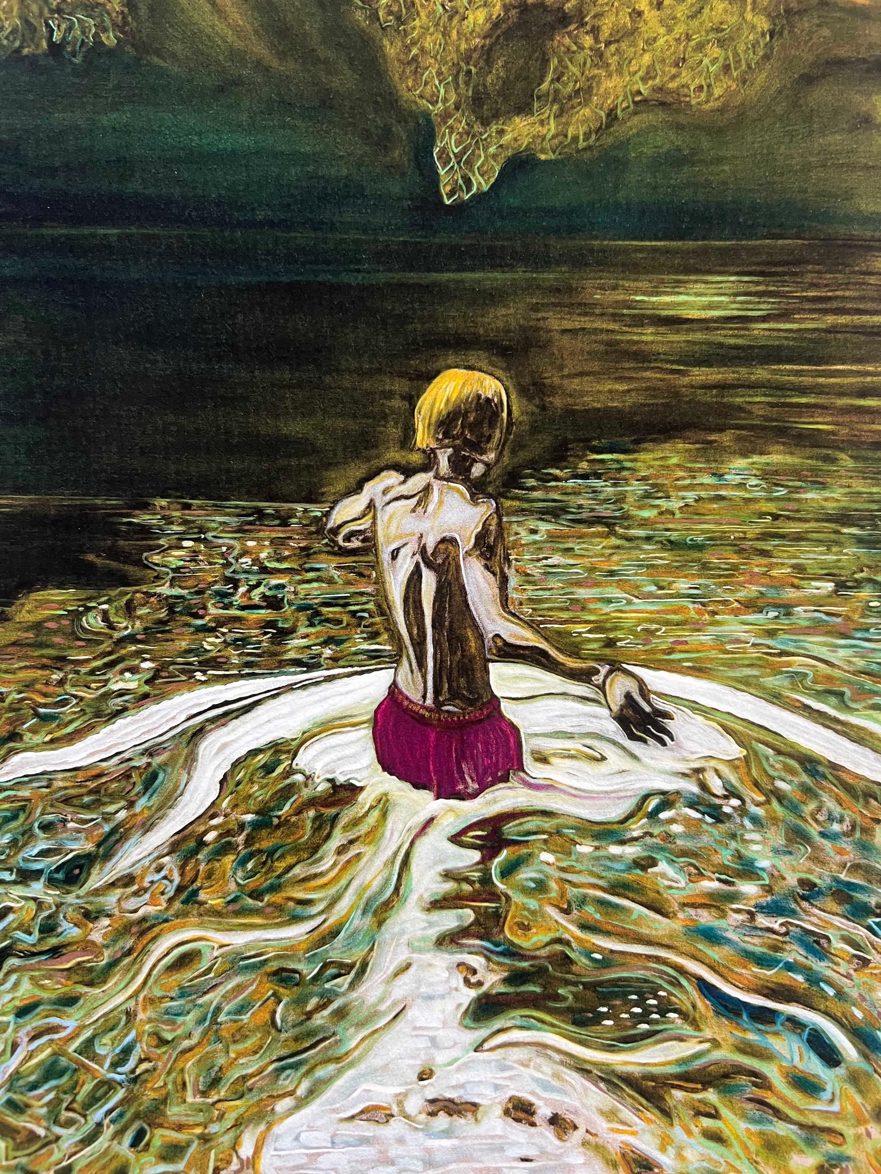 Landscape Print de Billy Childish - Vadeando