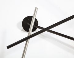 Billy Cotton Pick-Up Stick Chandelier in Nickel & Bronze, USA 2014