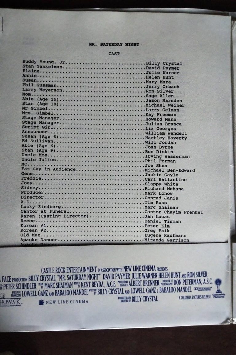 Billy Crystal - Incredible Collection of Original Billy Crystal Mr ...