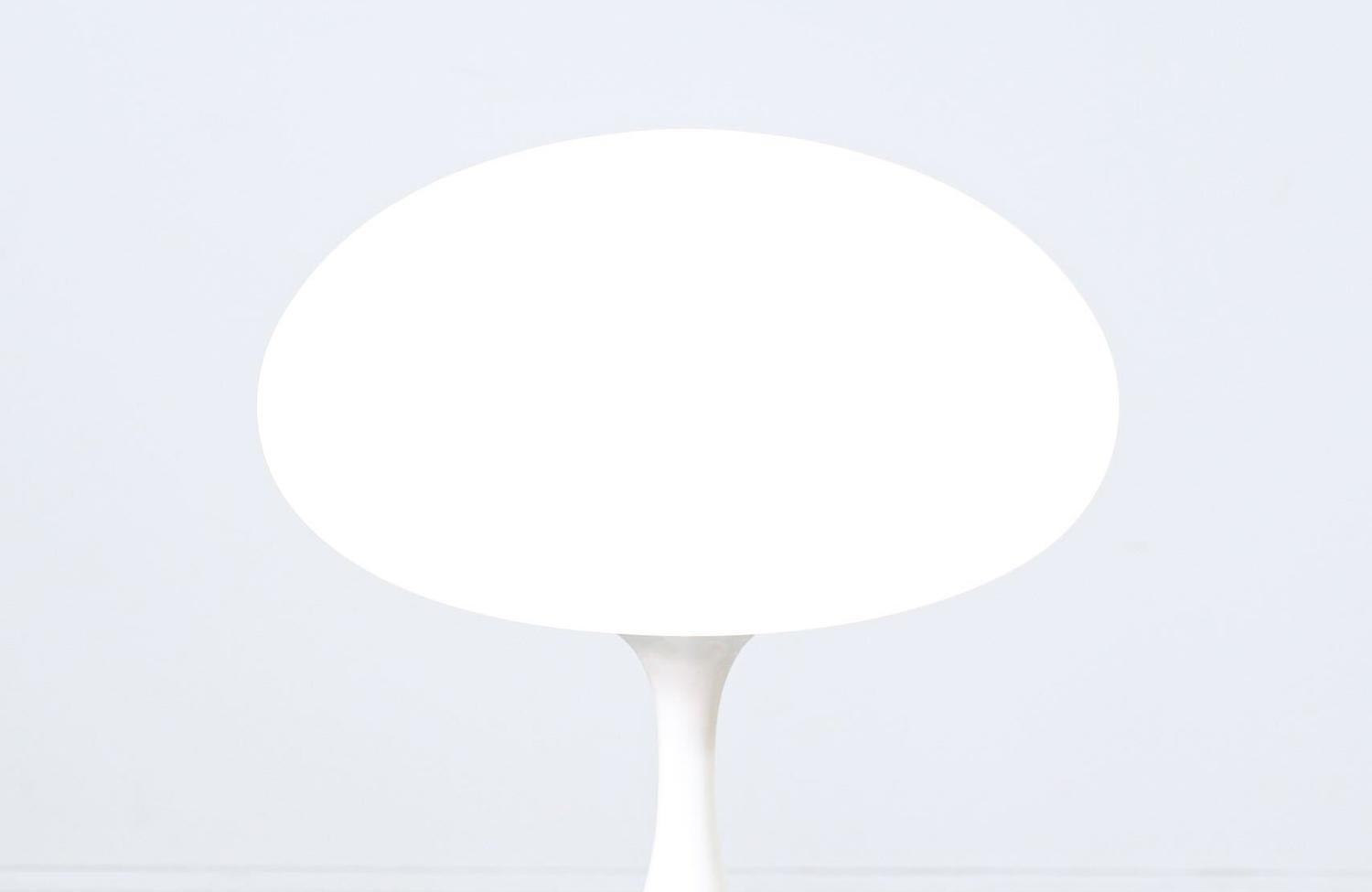 American Billy Curry “Mushroom” Frosted Glass Table Lamp for Laurel For Sale