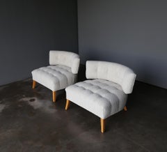 Billy Haines Style Klismos Lounge Chairs, United States, c.1955