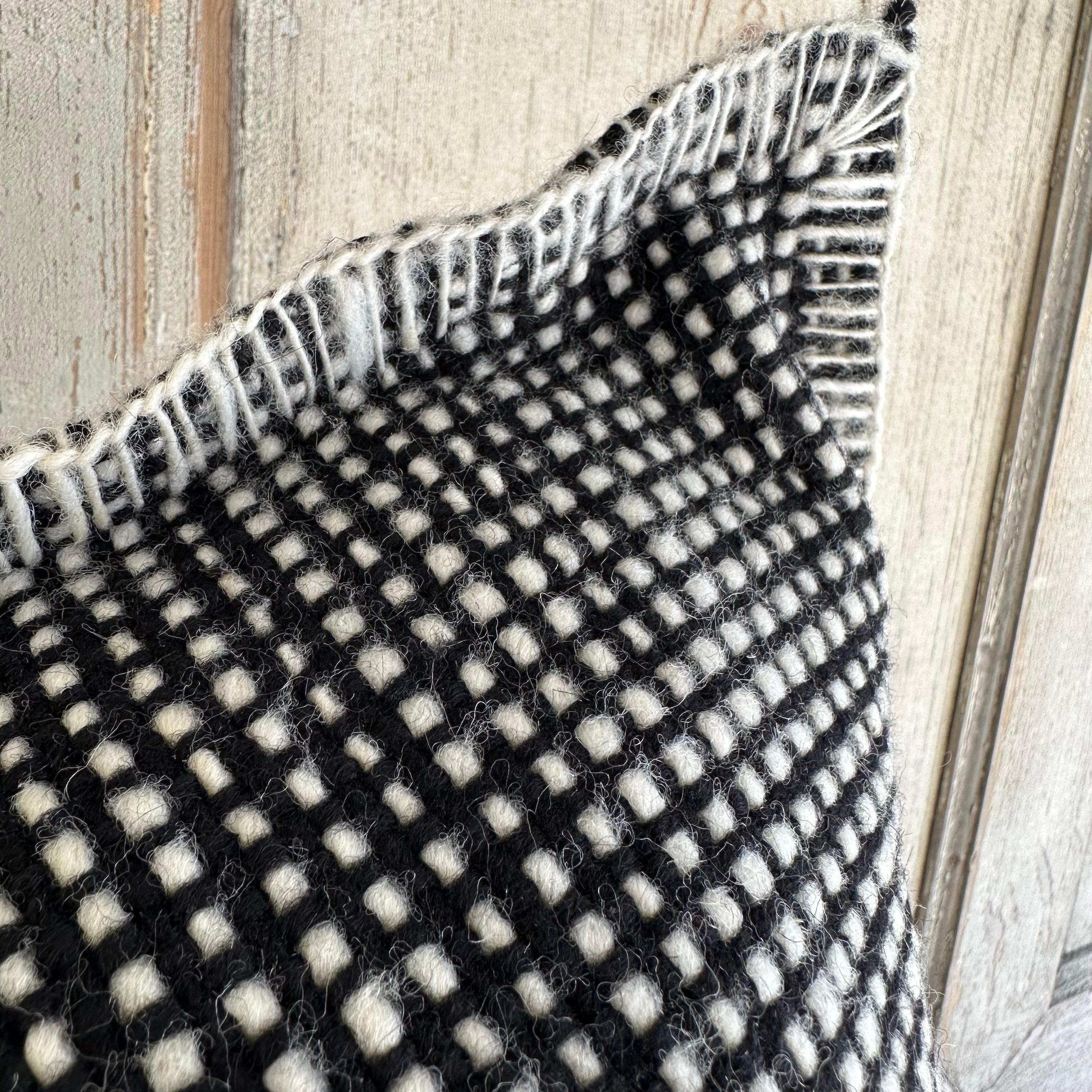 Billy Hand Made Wool Accent Pillow In New Condition For Sale In Brea, CA