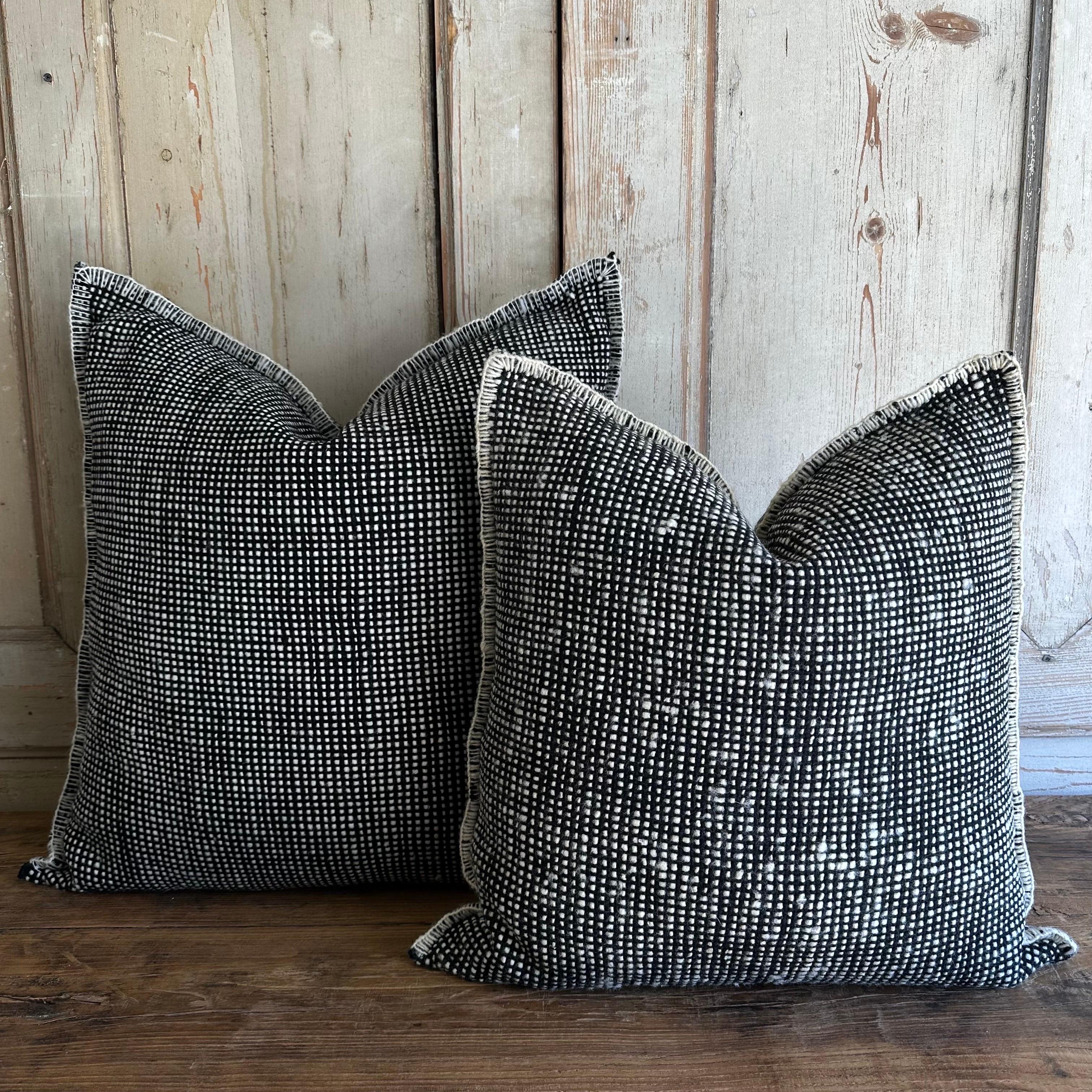 Billy Hand Made Wool Accent Pillow For Sale 4