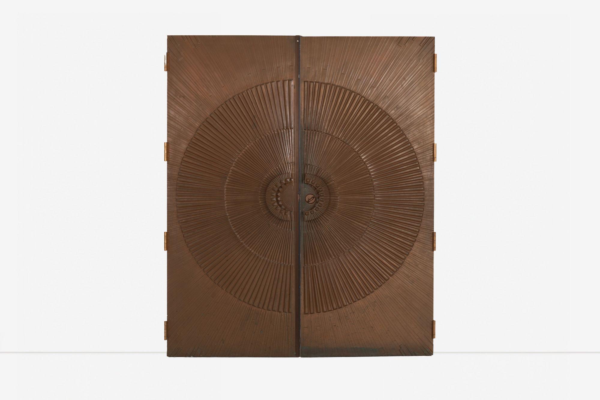 Billy Joe McCarroll and David Gillespie Bronze Brutalist Heroic Sunburst Doors For Sale 3