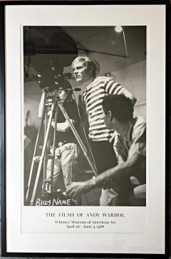 Films of Andy Warhol, Whitney Museum framed poster (Hand Signed by Billy Name)