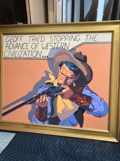 Advance of Western Civilization_Billy Schenck_Oil_ Figurative/Text/Pop Western