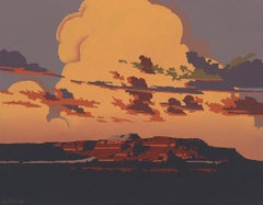 Buttes at Frye Canyon_Billy Schenck_Oil/Canvas_ Portrait/Text/Pop Western