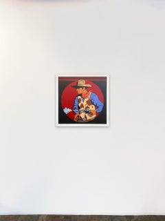 Gunslinger_ Billy Schenck_Oil/Canvas_ Porträt/Text/Pop Western