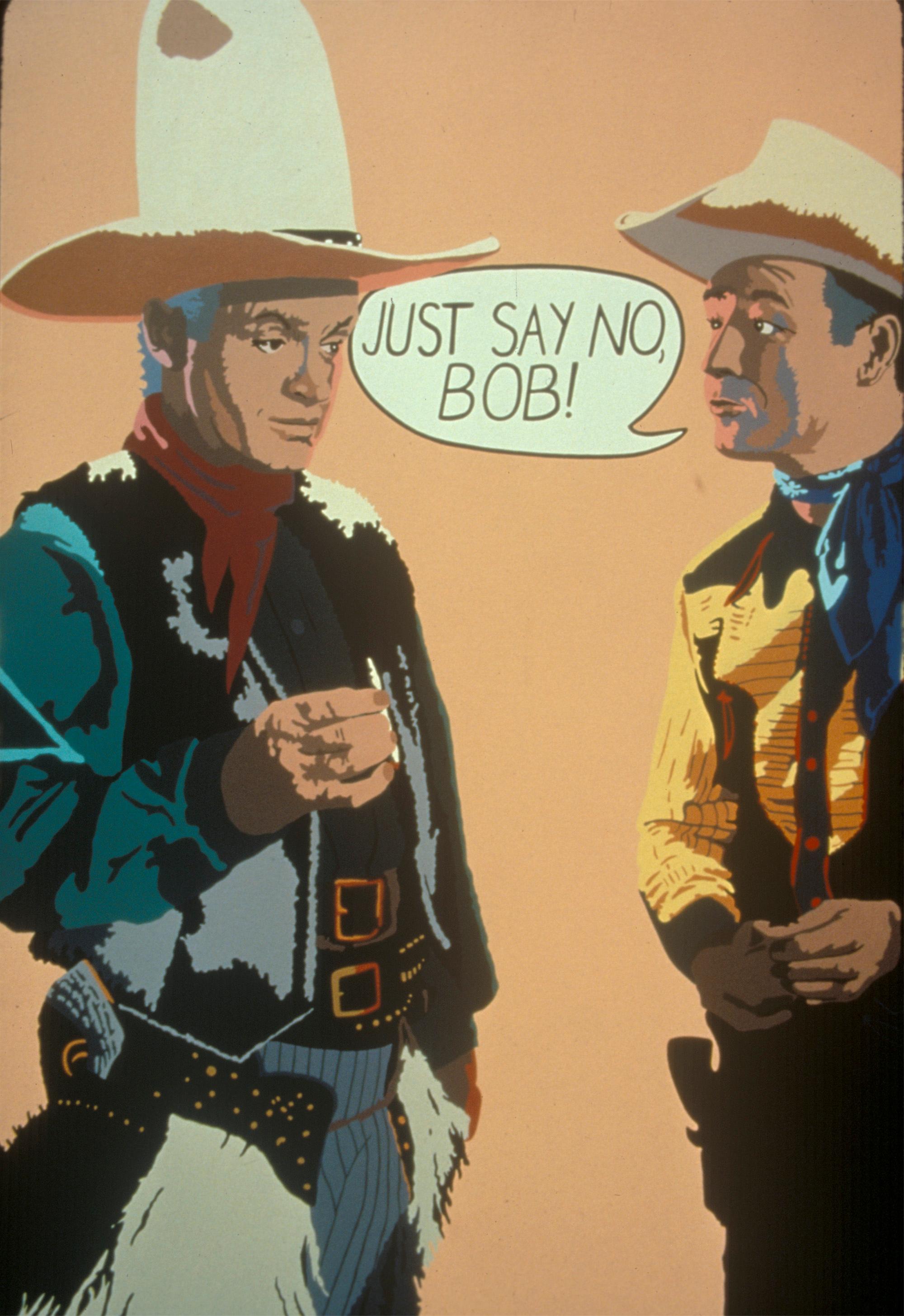 Billy Schenck Portrait Print - Just Say No Bob