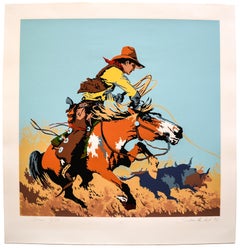 "Waco" Serigraph by Billy Schenck, 1981