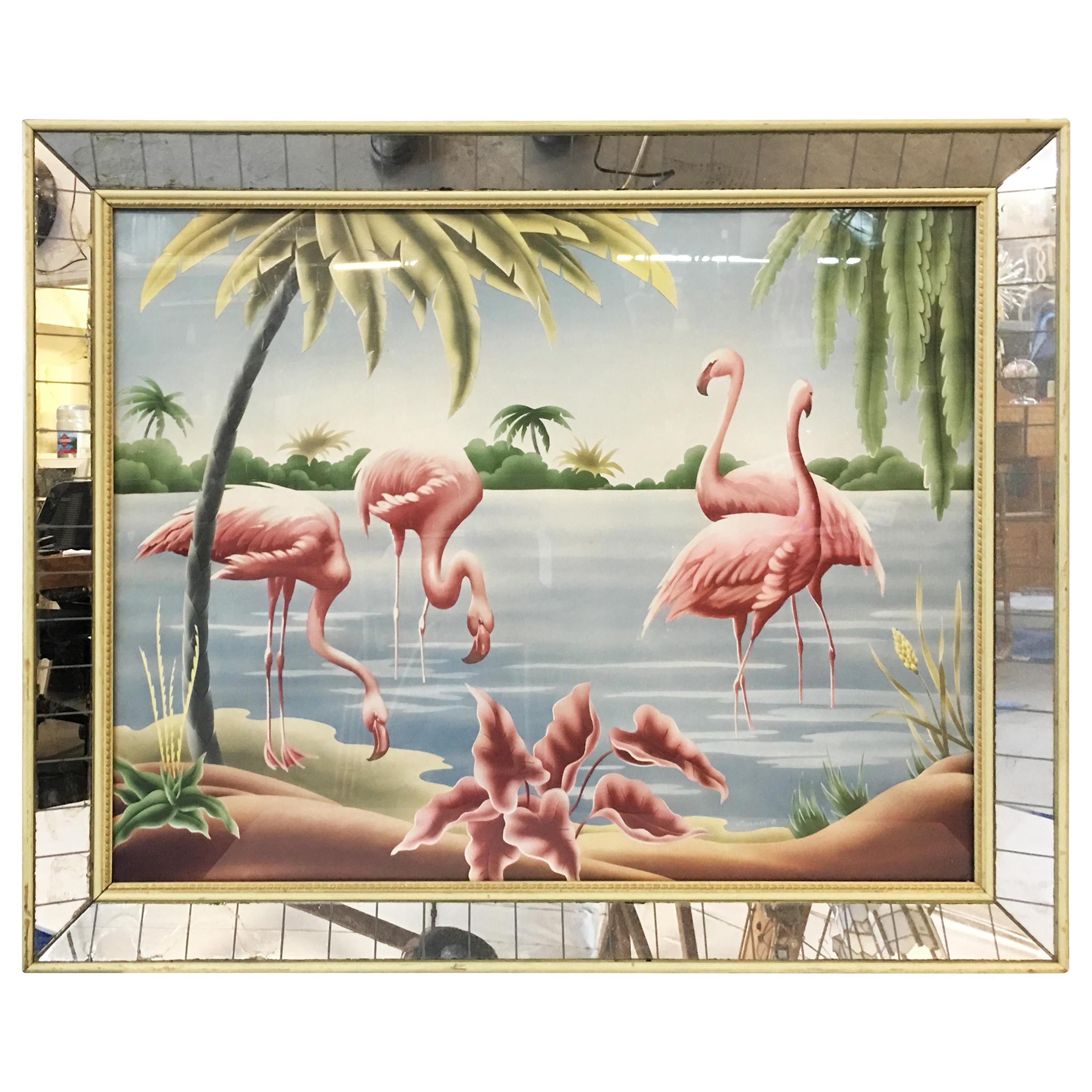 Billy Seay Airbrush Flamingos Hawaiian Art for Turner