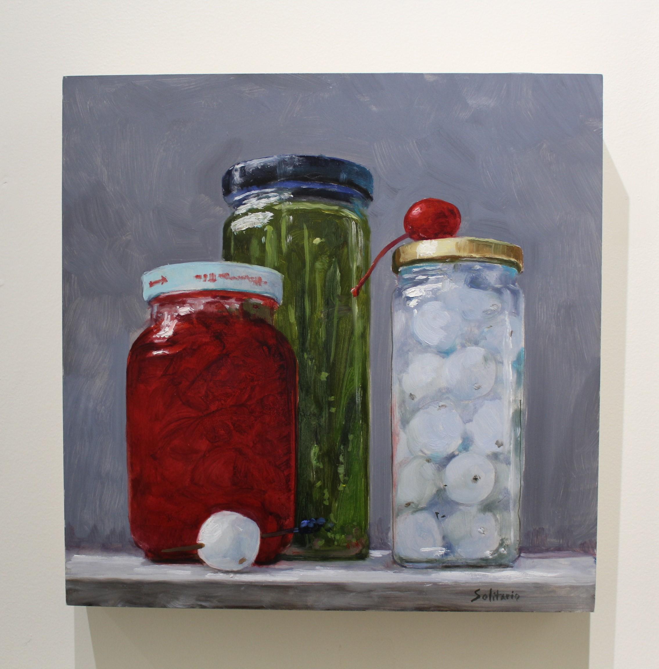 Cocktail Jars - Painting by Billy Solitario