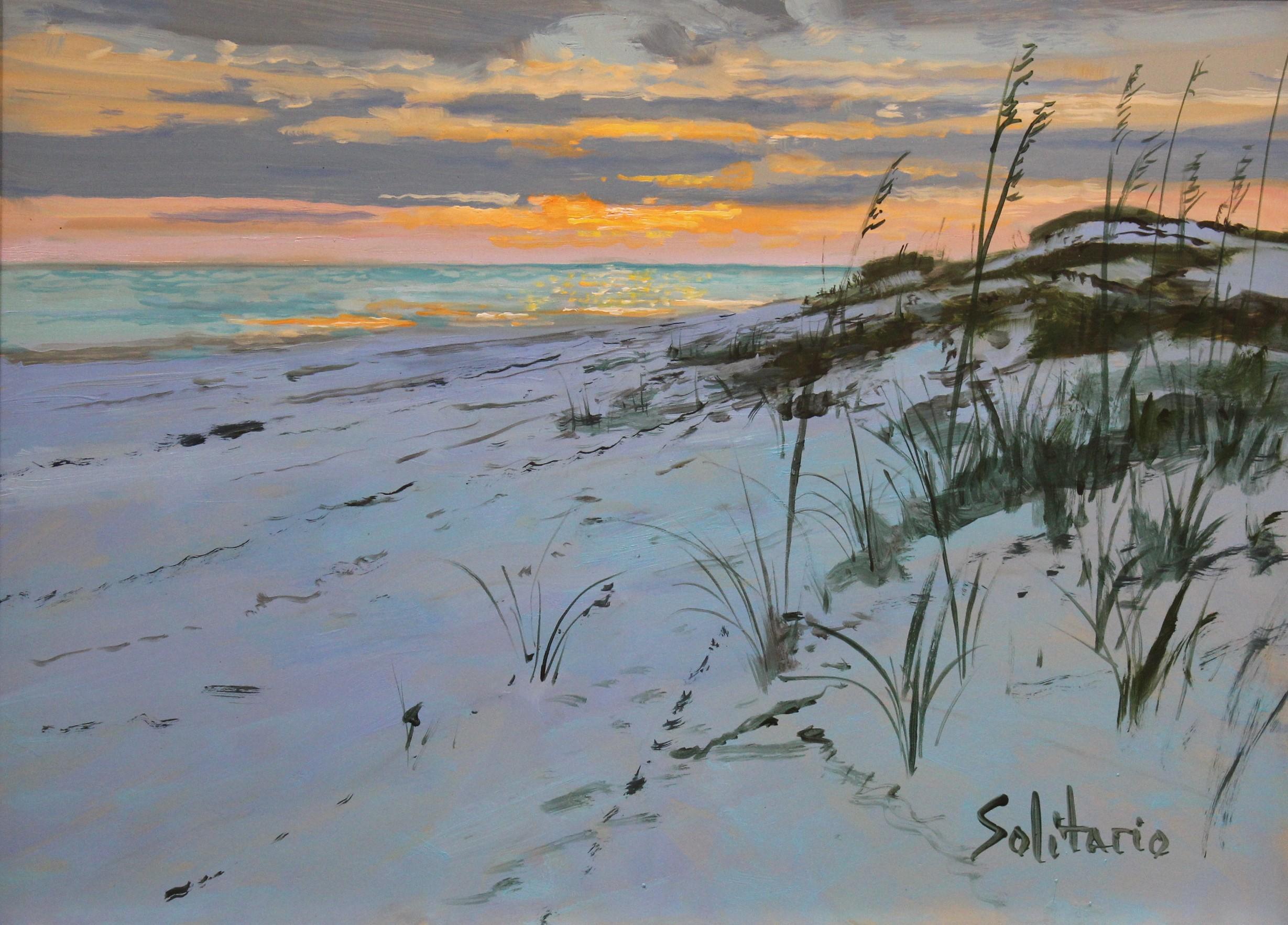 Billy Solitario Landscape Painting - Sunset Southside Horn Island