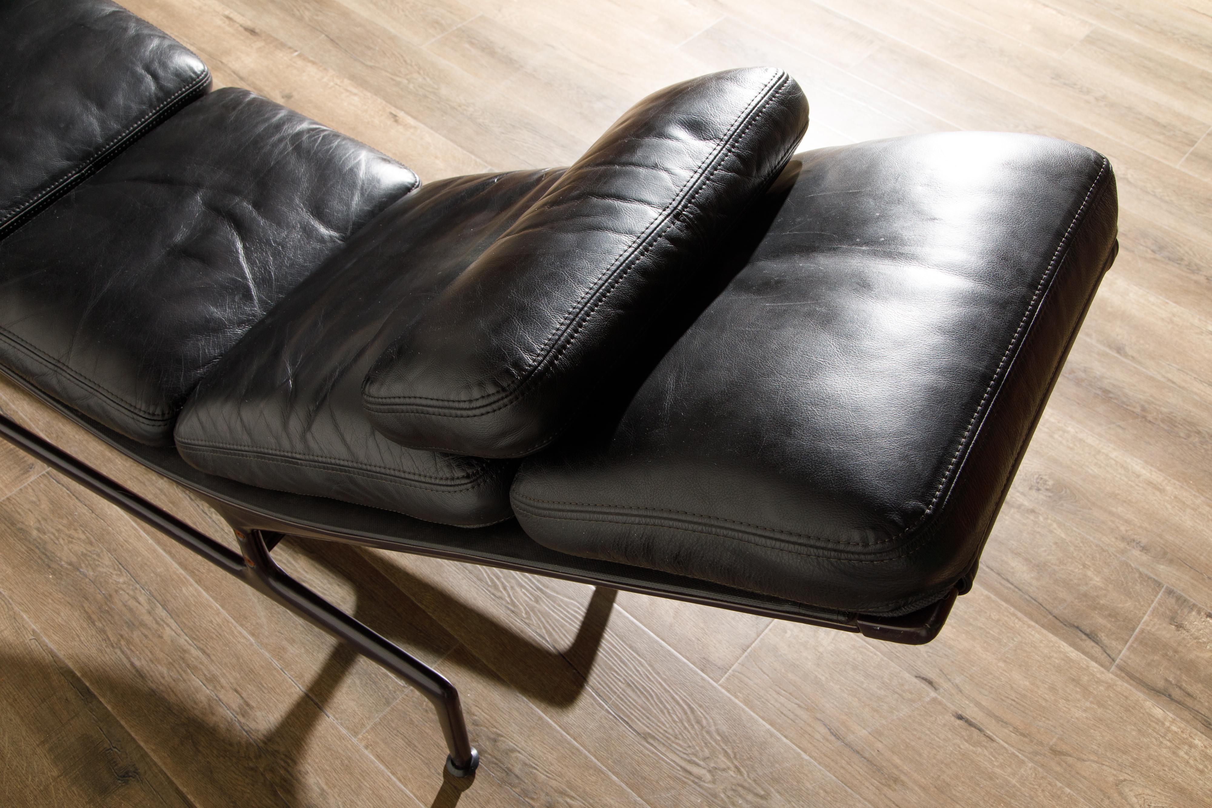 Leather Billy Wilder Chaise Lounge by Ray & Charles Eames for Herman Miller