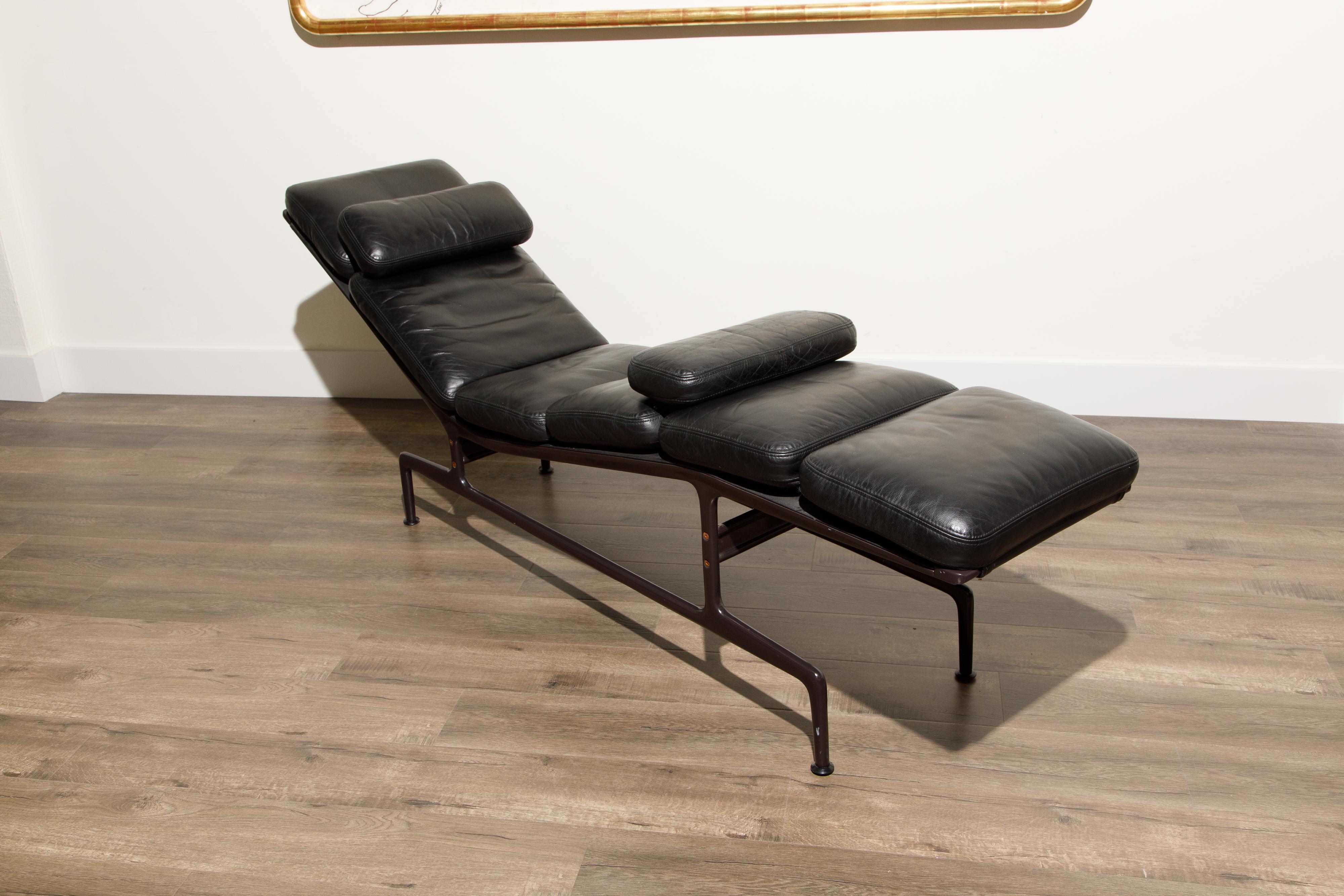 Leather Billy Wilder Chaise Lounge by Ray & Charles Eames for Herman Miller