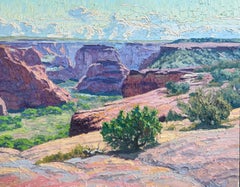 "Sopra la giunzione, Canyon de Chelly" Di Billyo O'Donnell, Paesaggio a olio