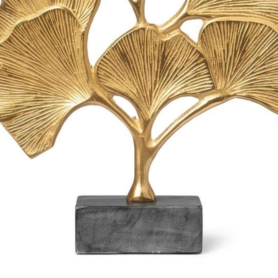 Escultura Mediana Biloba Dorado en venta