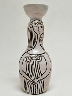 Biomorphic Vase by Raphael Giarusso, Accolay, France 1960