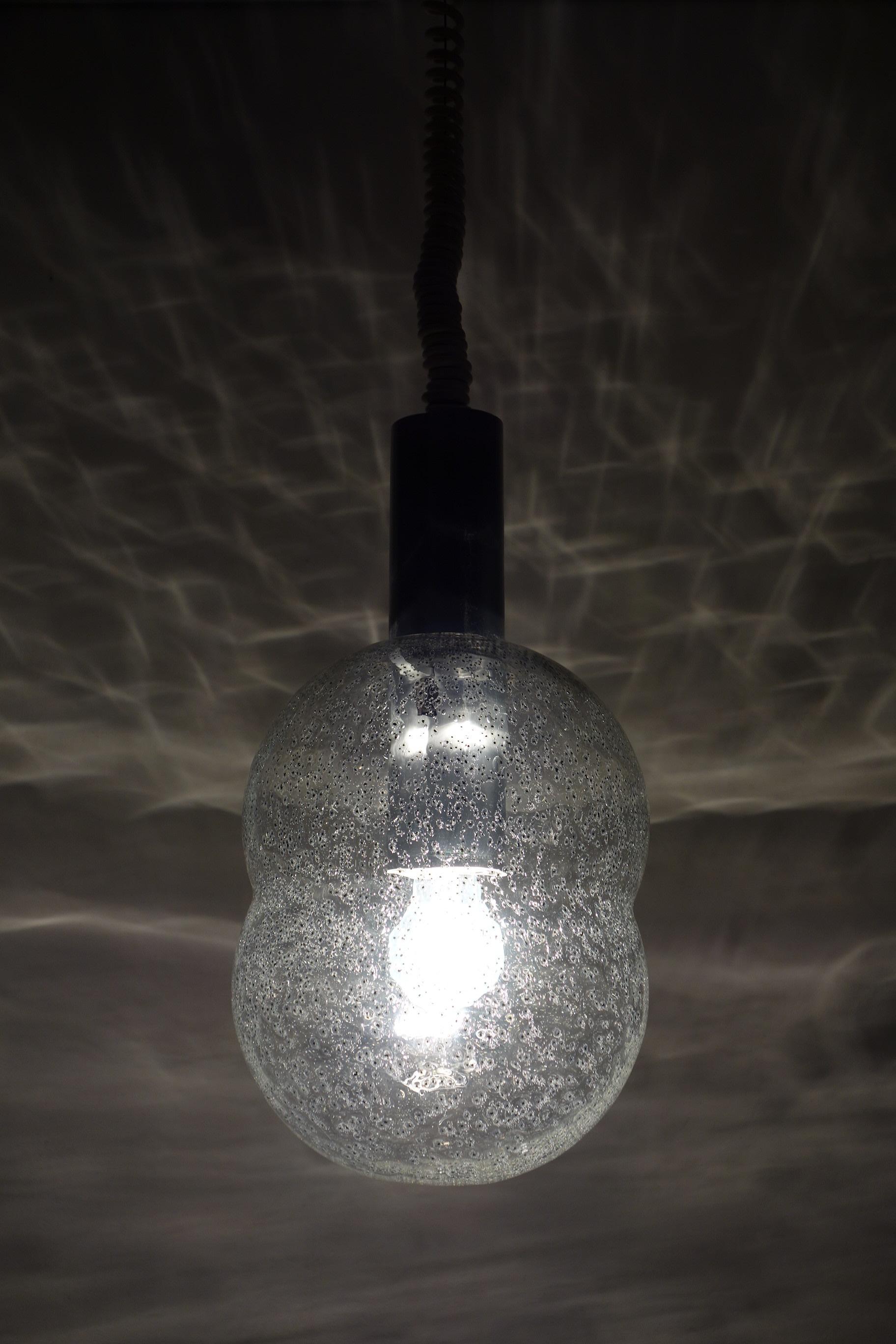 Tobia Scarpa per Flos Lampada da soffitto in vetro di design italiano 1960 in vendita 3