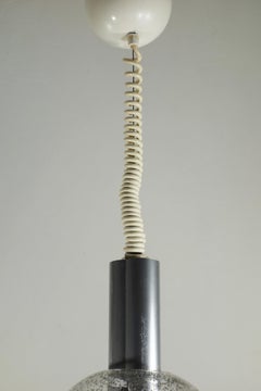 Bilobo Tobia Scarpa para Flos Lámpara de techo de cristal de diseño italiano de 1960