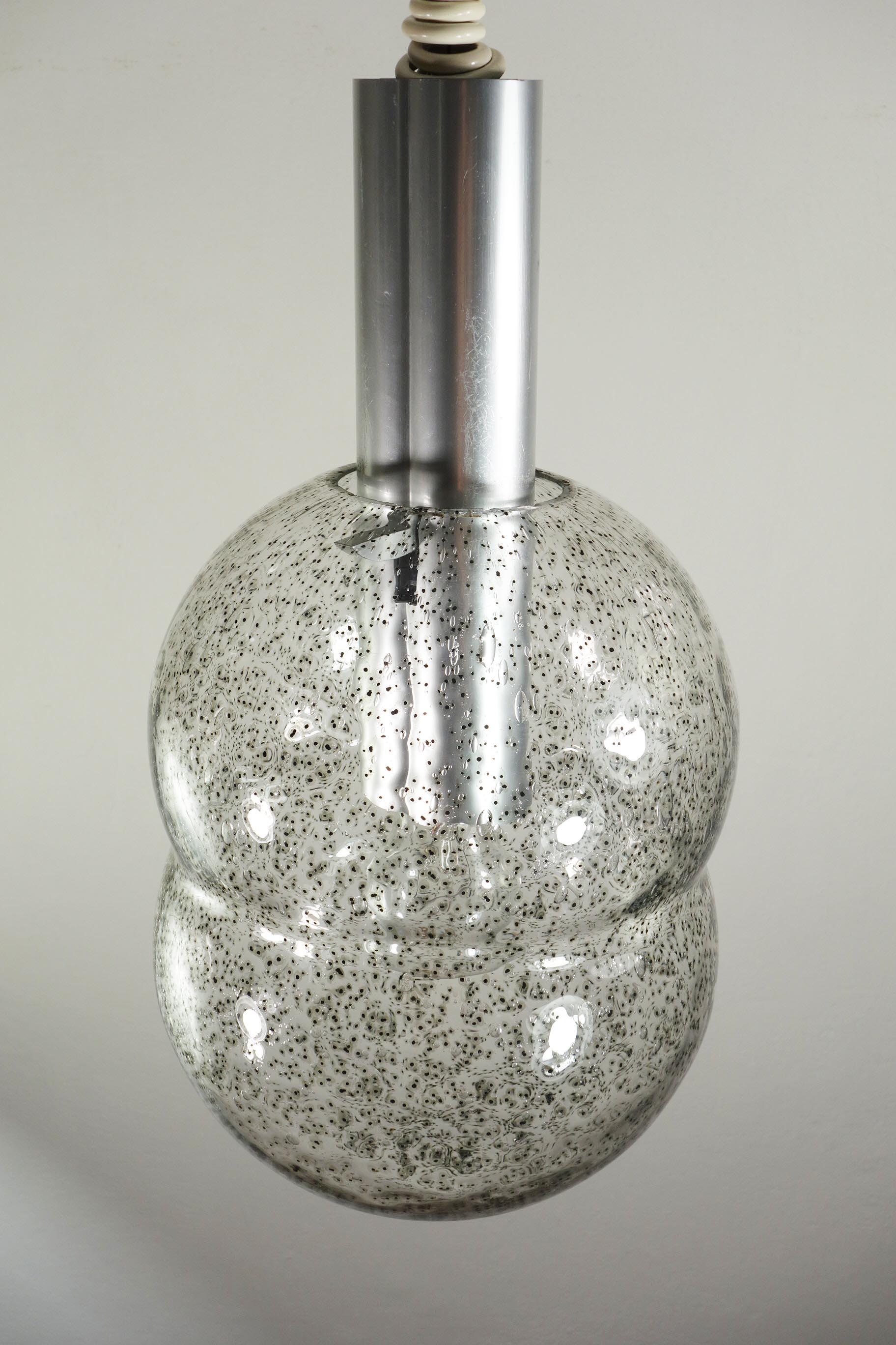 Mid-Century moderno Tobia Scarpa per Flos Lampada da soffitto in vetro di design italiano 1960 in vendita