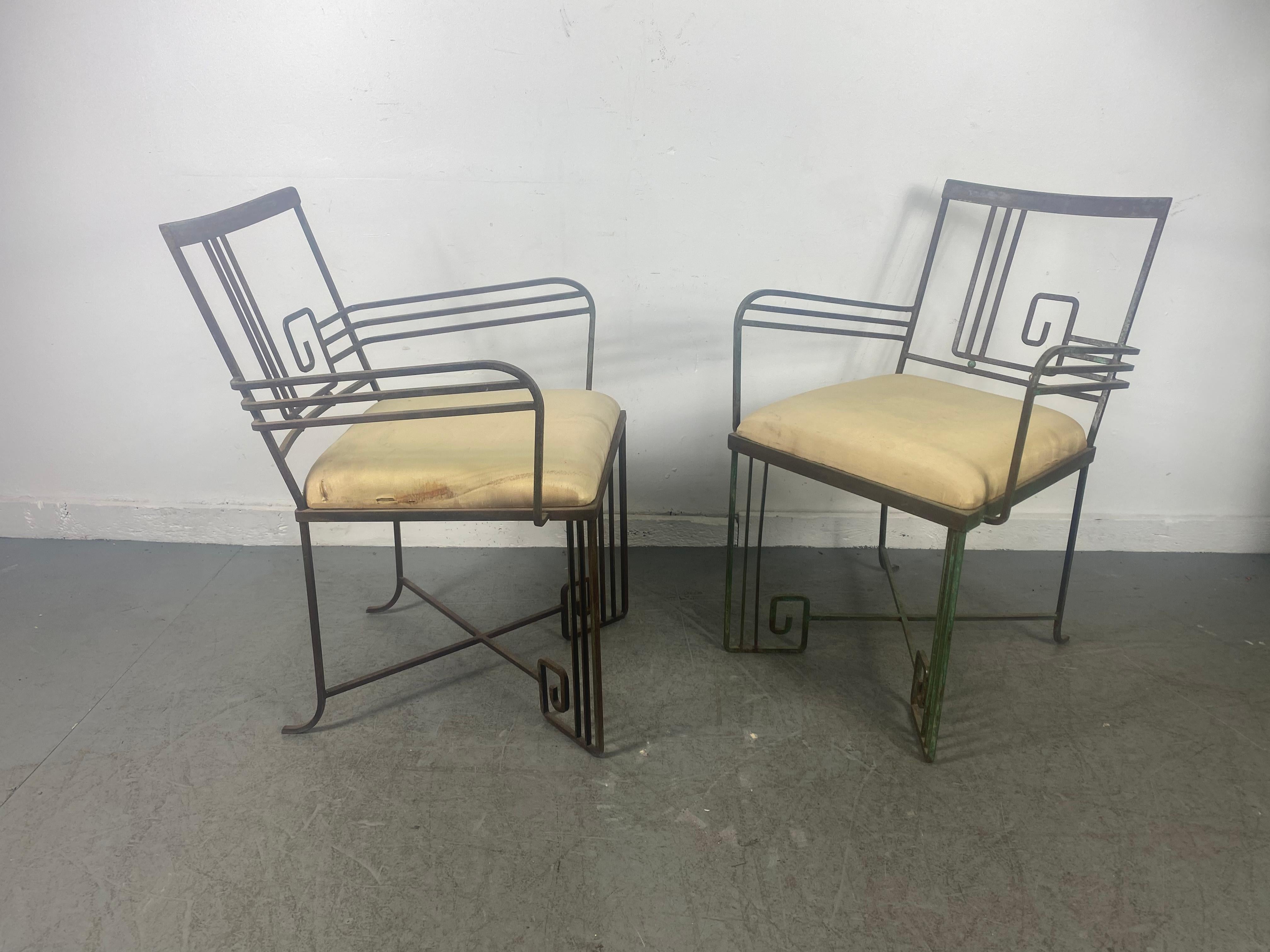 ‘Biltmore’ Wrought Iron Chair's Marina McDonald Jazz Furniture Art Deco For Sale 2