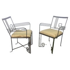 Vintage ‘Biltmore’ Wrought Iron Chair's Marina McDonald Jazz Furniture Art Deco
