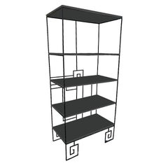 ‘Biltmore’ Wrought Iron Etagere by Marina McDonald for Jazz Furniture