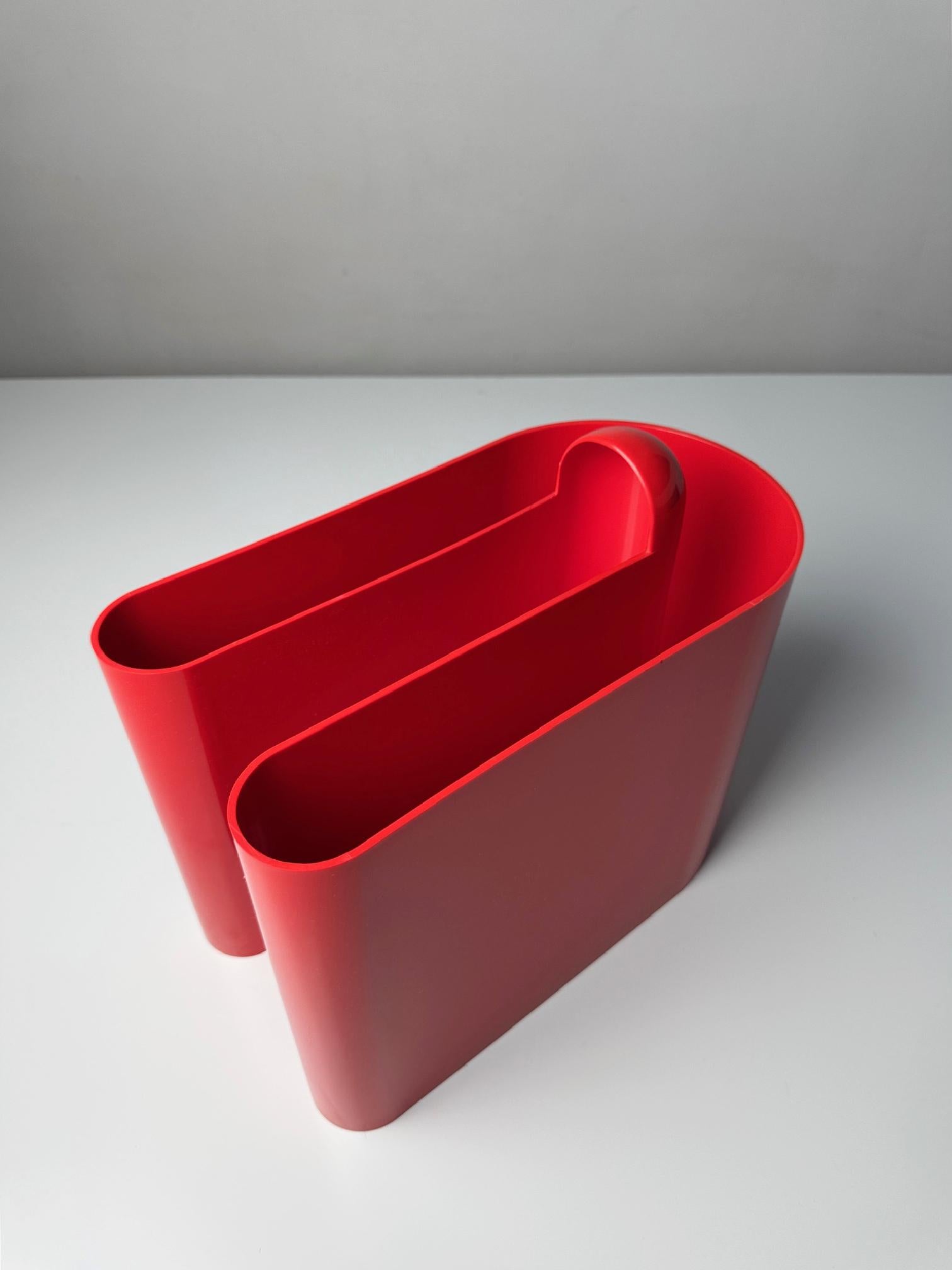 “Bilumen” Magazine Rack by Rodolfo Bonetto, 1960s Italy — Iconic In Good Condition For Sale In BARCELONA, ES