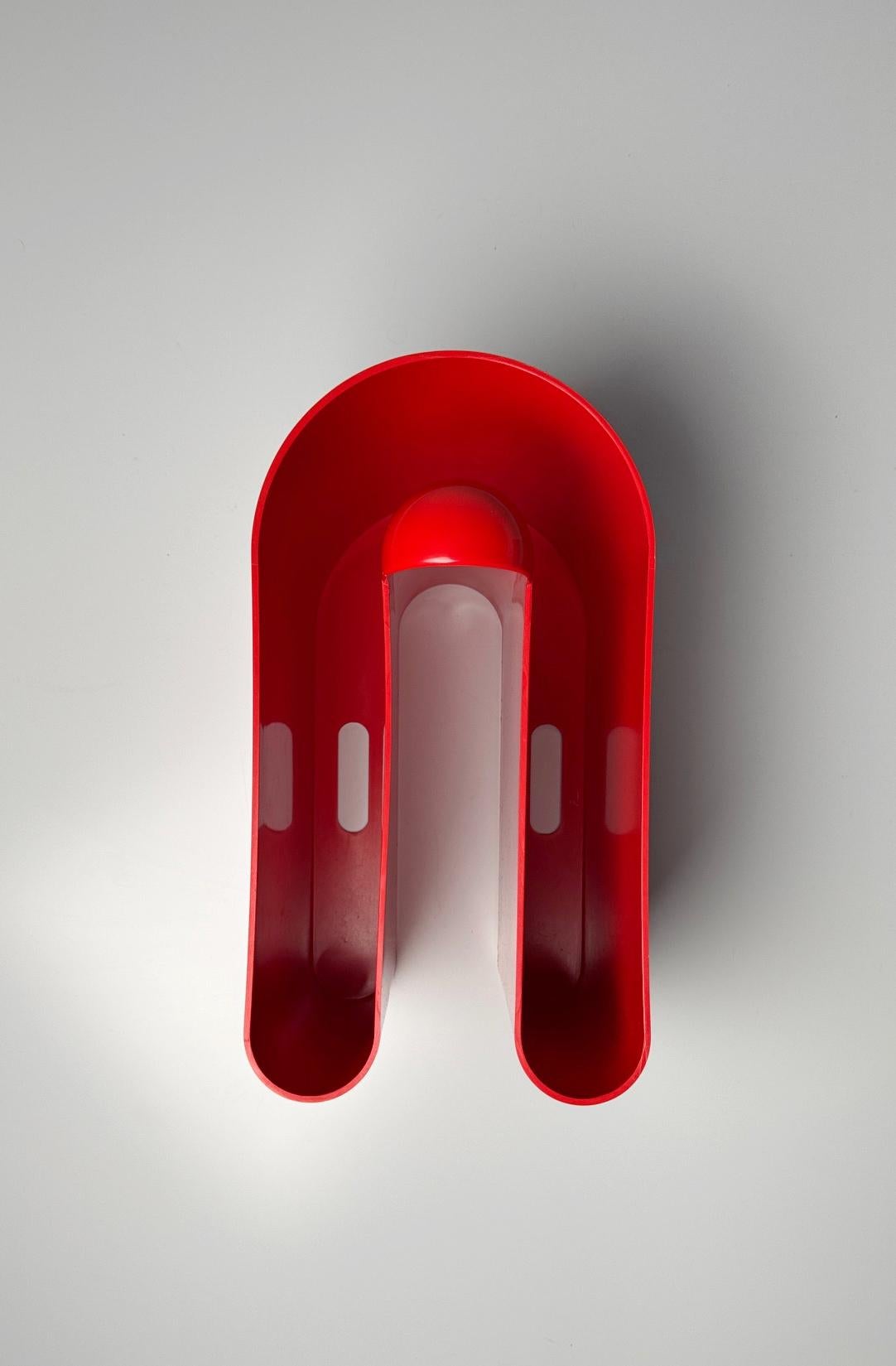 Mid-20th Century “Bilumen” Magazine Rack by Rodolfo Bonetto, 1960s Italy — Iconic For Sale