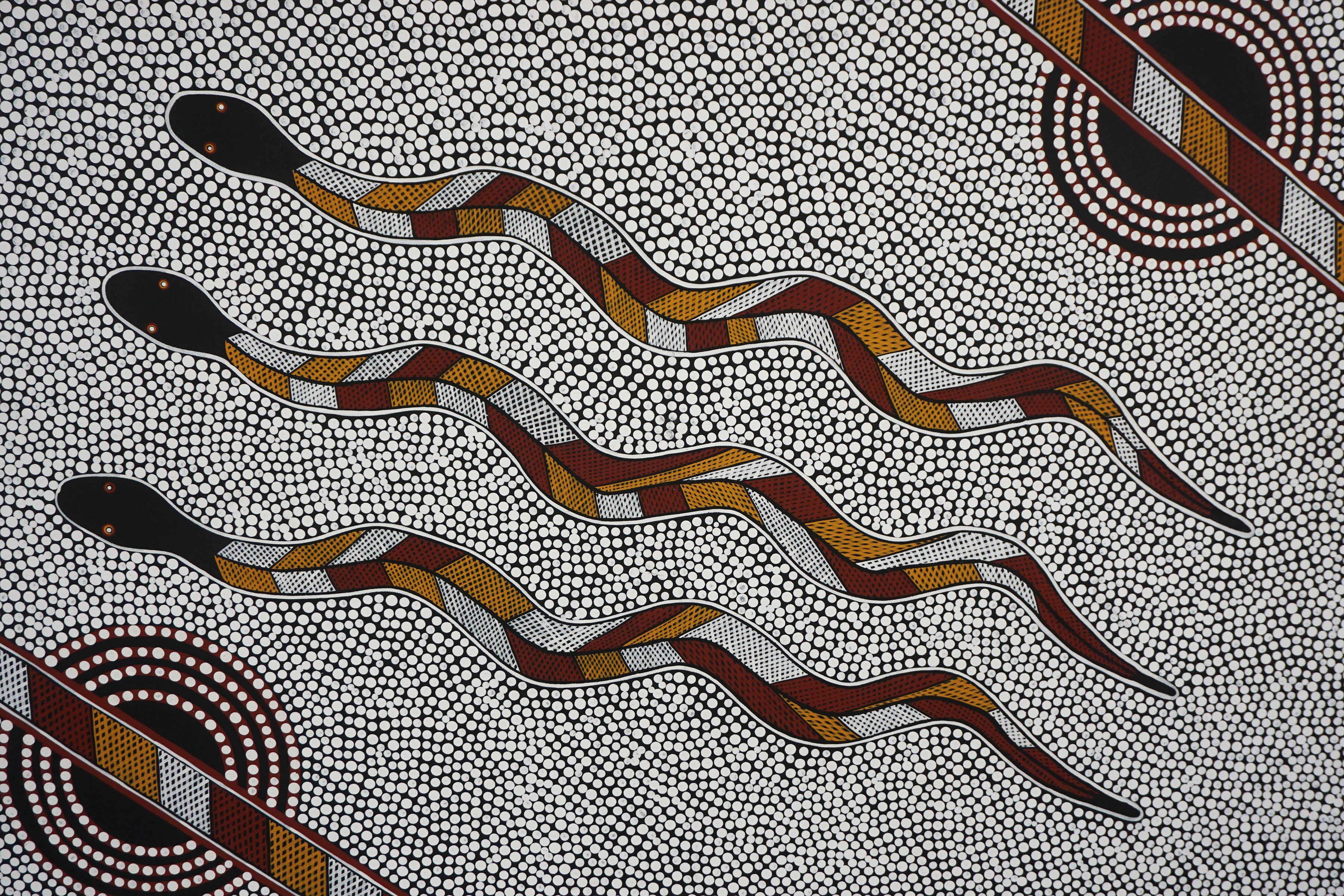 aboriginal snake art