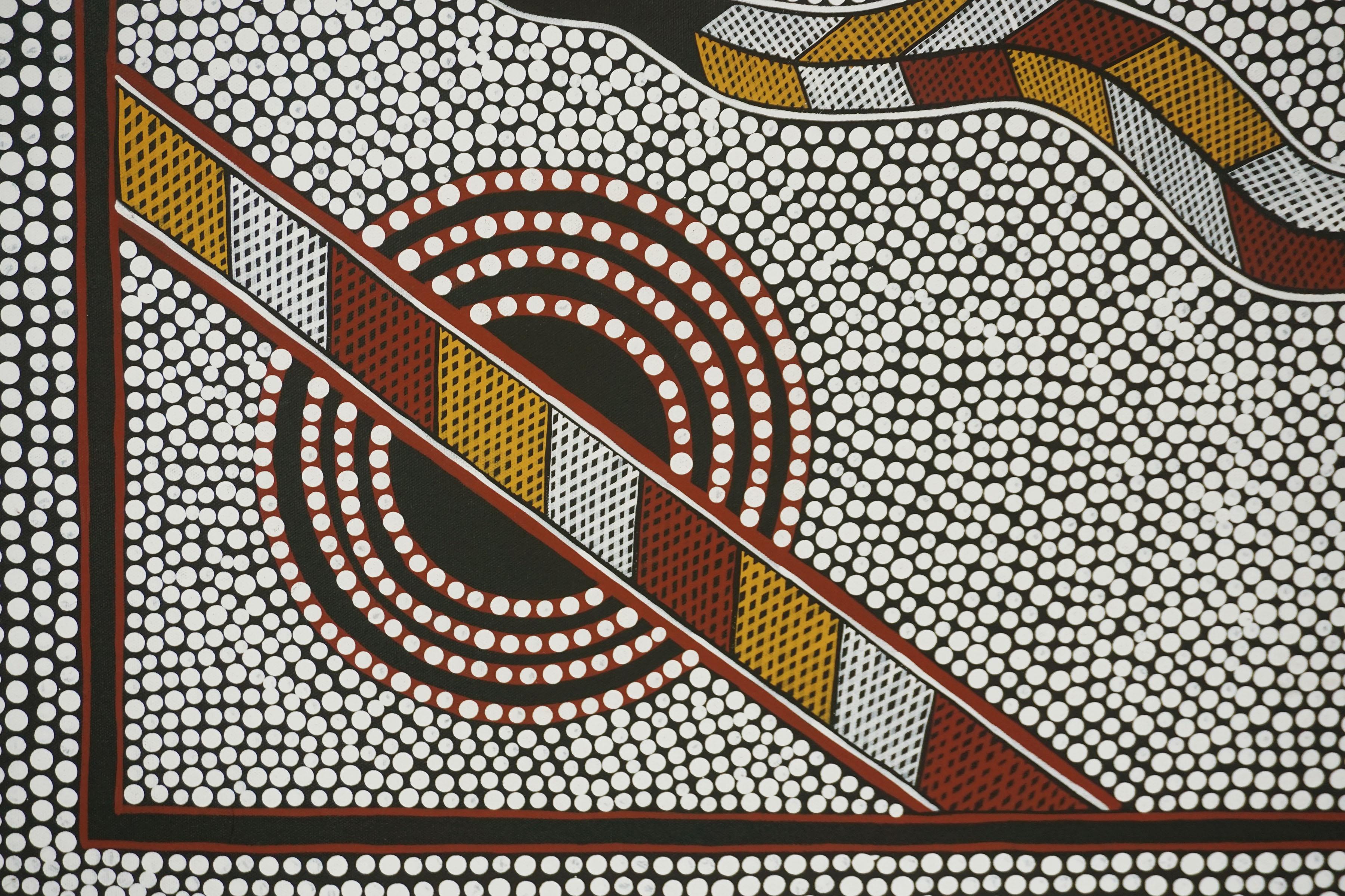 aboriginal dot painting snake