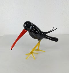 Bimini Glass Exotic Cartoon Bird