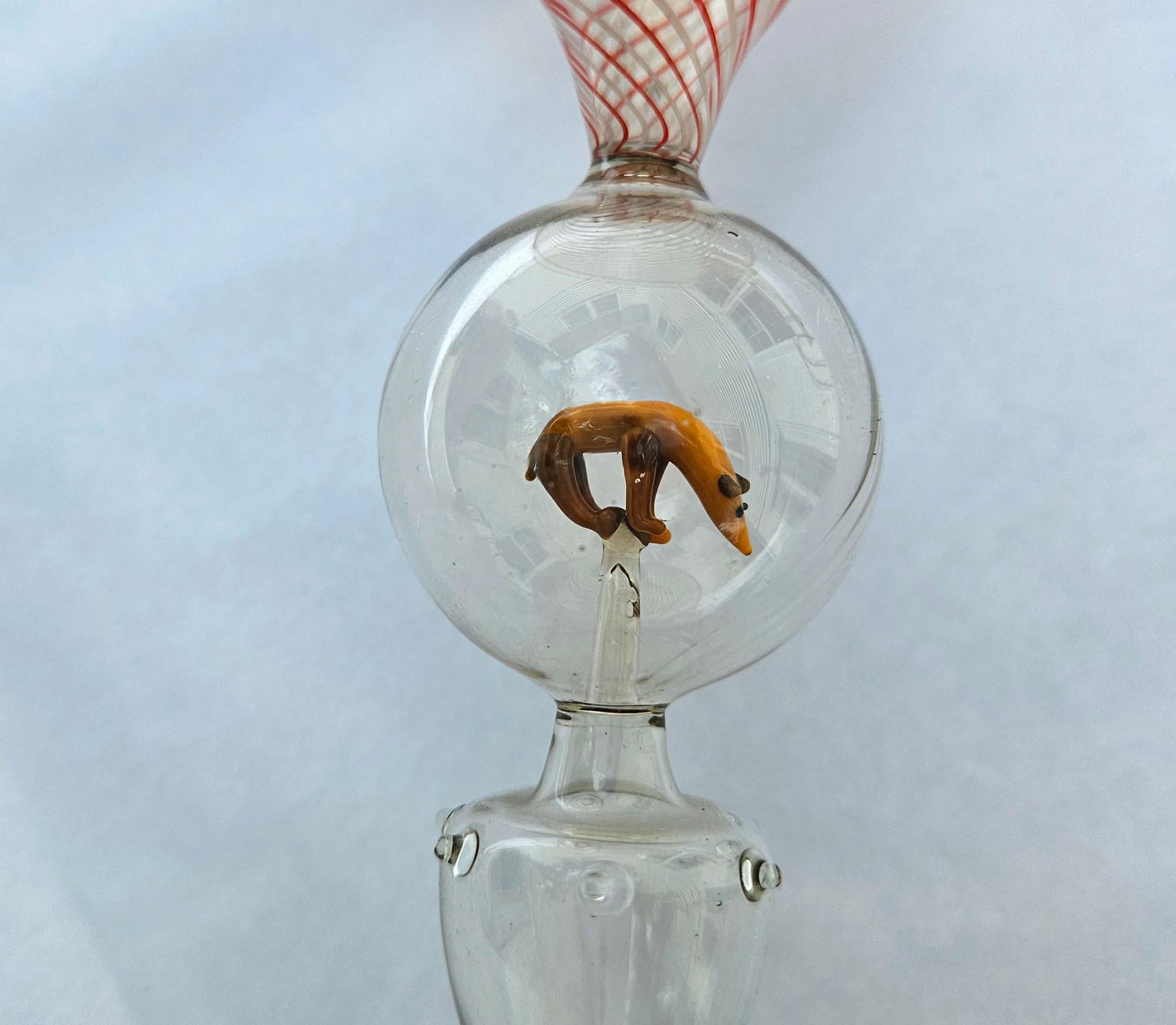 Set von vier Bimini- Martini-Cocktailgläsern mit Tieren (Frühes 20. Jahrhundert) im Angebot