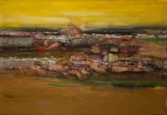 Bin Zhu Abstract Original Oil On Canvas "Untitled"