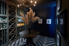 "Binary - Blue + Cream" /  9 x 12' / Hand-Knotted Wool + Silk Rug