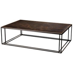 Binate Coffee Table — Medium — Blackened Steel & Honed Cumbrian Slate
