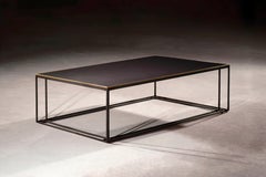 Binate Coffee Table — Small — Blackened Steel & Honed Cumbrian Slate