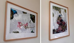 Conclusioni amatoriali - dittico contemporaneo a tecnica mista Greene & Greene & Greene + Blu