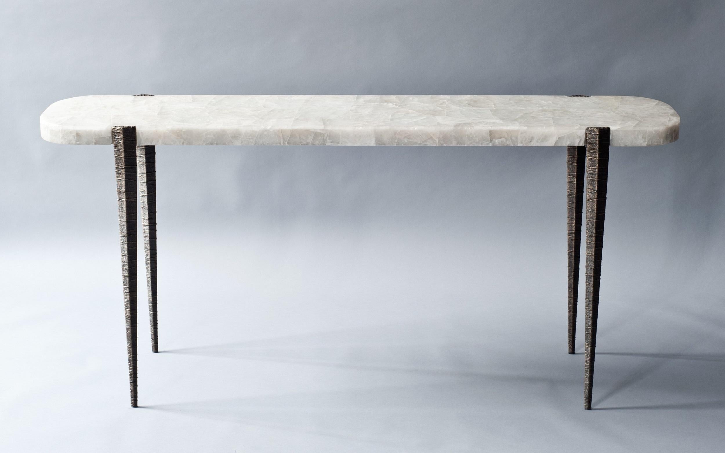 quartz console table